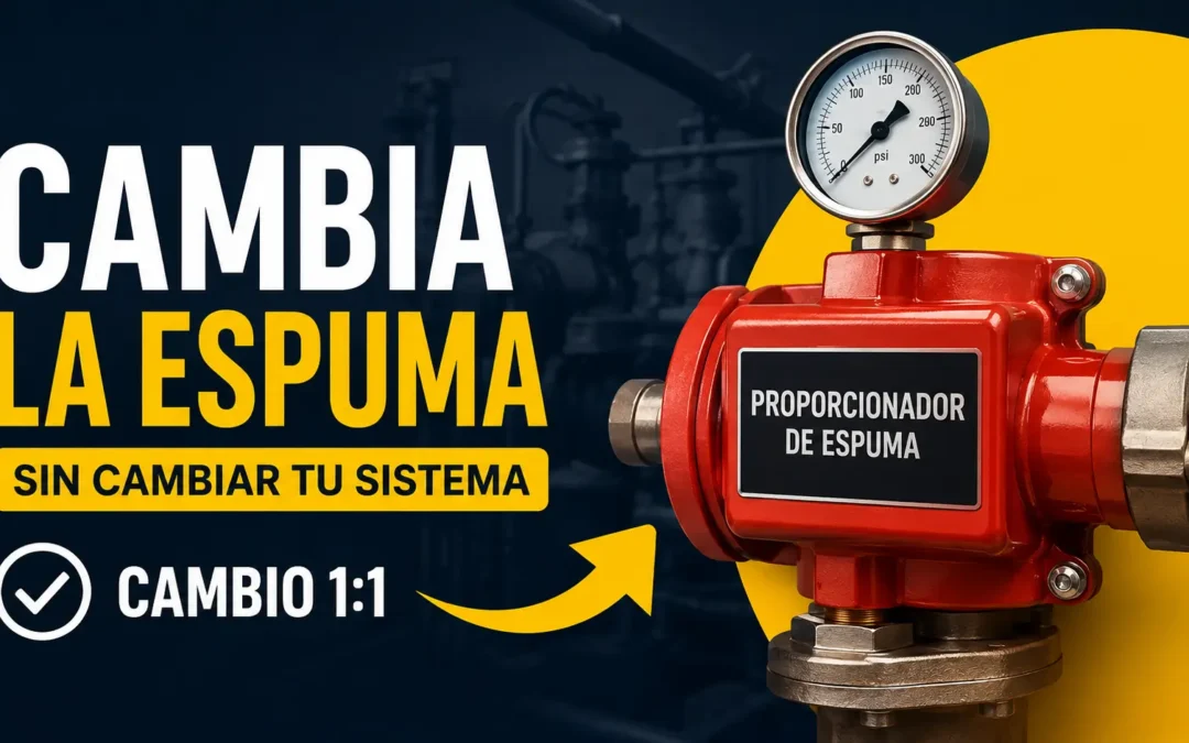 Proporcionador de espuma para transición de AFFF a F3 aprovechando el sistema existente