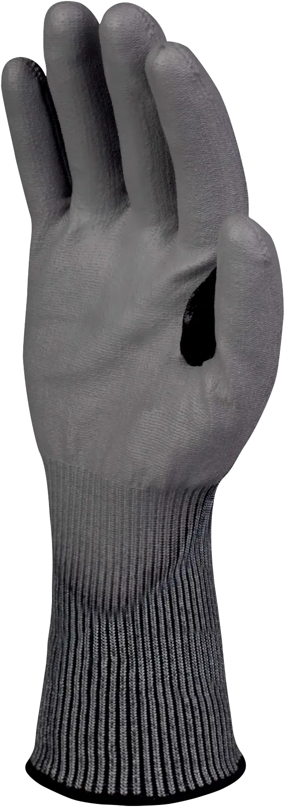 Guantes anticorte nivel C Delta Plus VENICUT C02 con palma gris recubierta y puño tejido largo