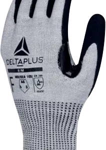Palma y dedos recubiertos de los guantes anticorte nivel F Delta Plus VENICUTF01.