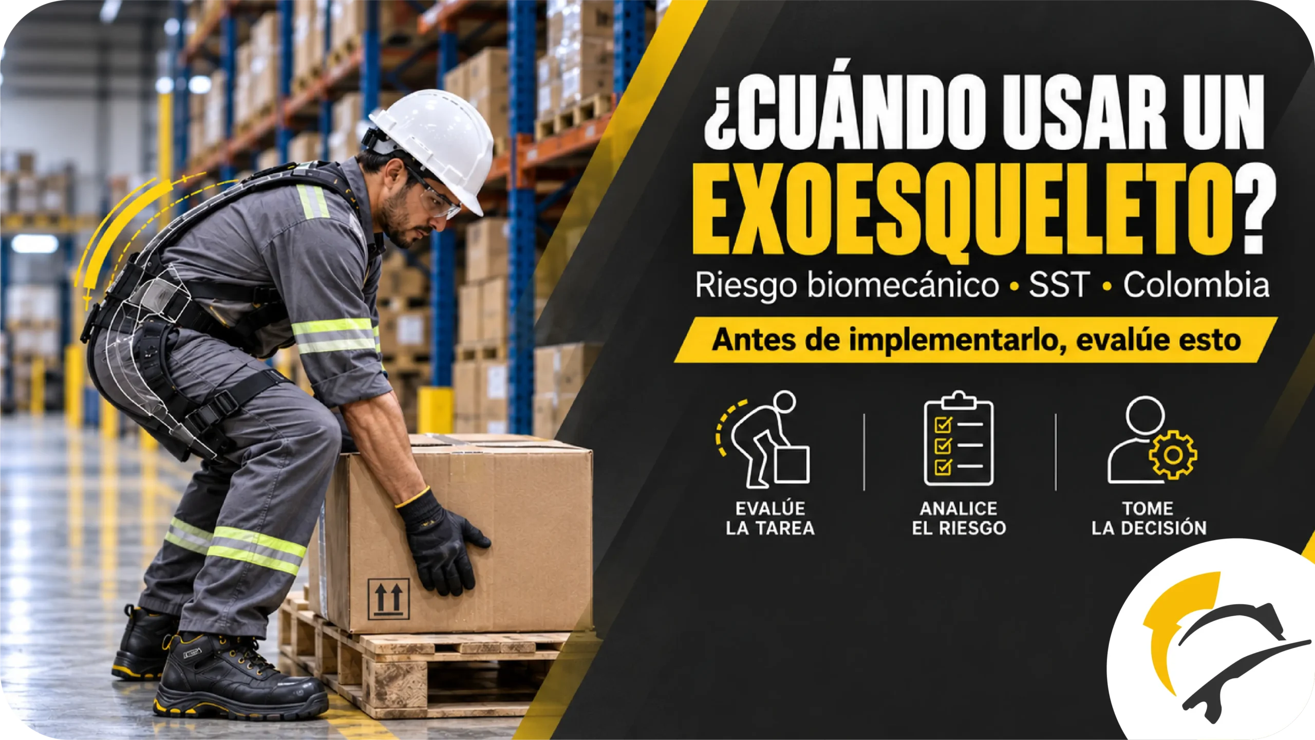 Exoesqueleto industrial en Colombia: ¿cuándo tiene sentido usarlo en el trabajo?
